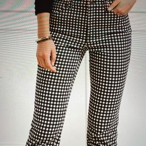Stretch Corduroy Straight Leg Pants- Buffalo Plaid Talbots